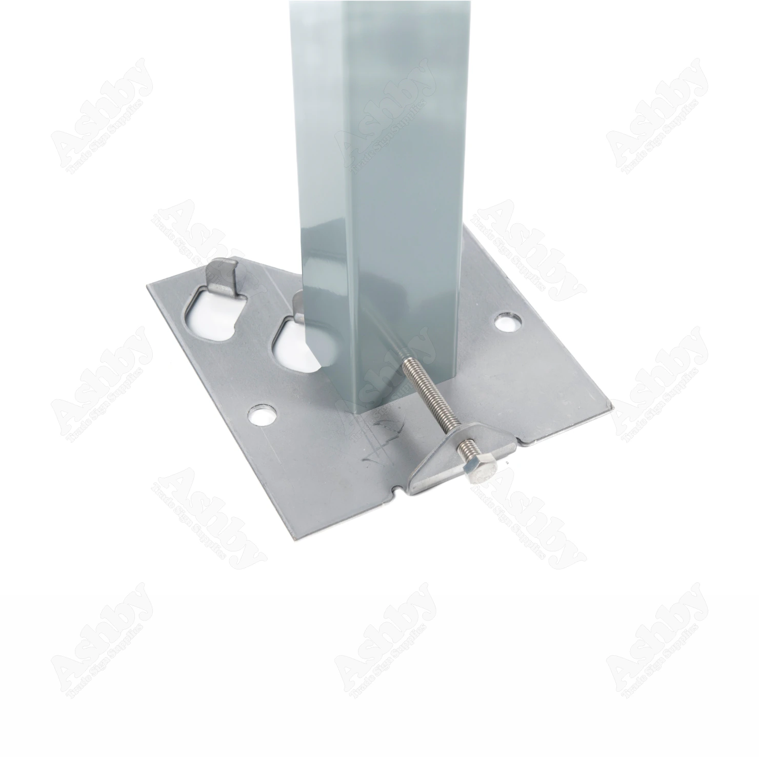 50mm x 50mm Aluminium Sign Post Fixing Kit | Ashby™ Trade Sign Supplies