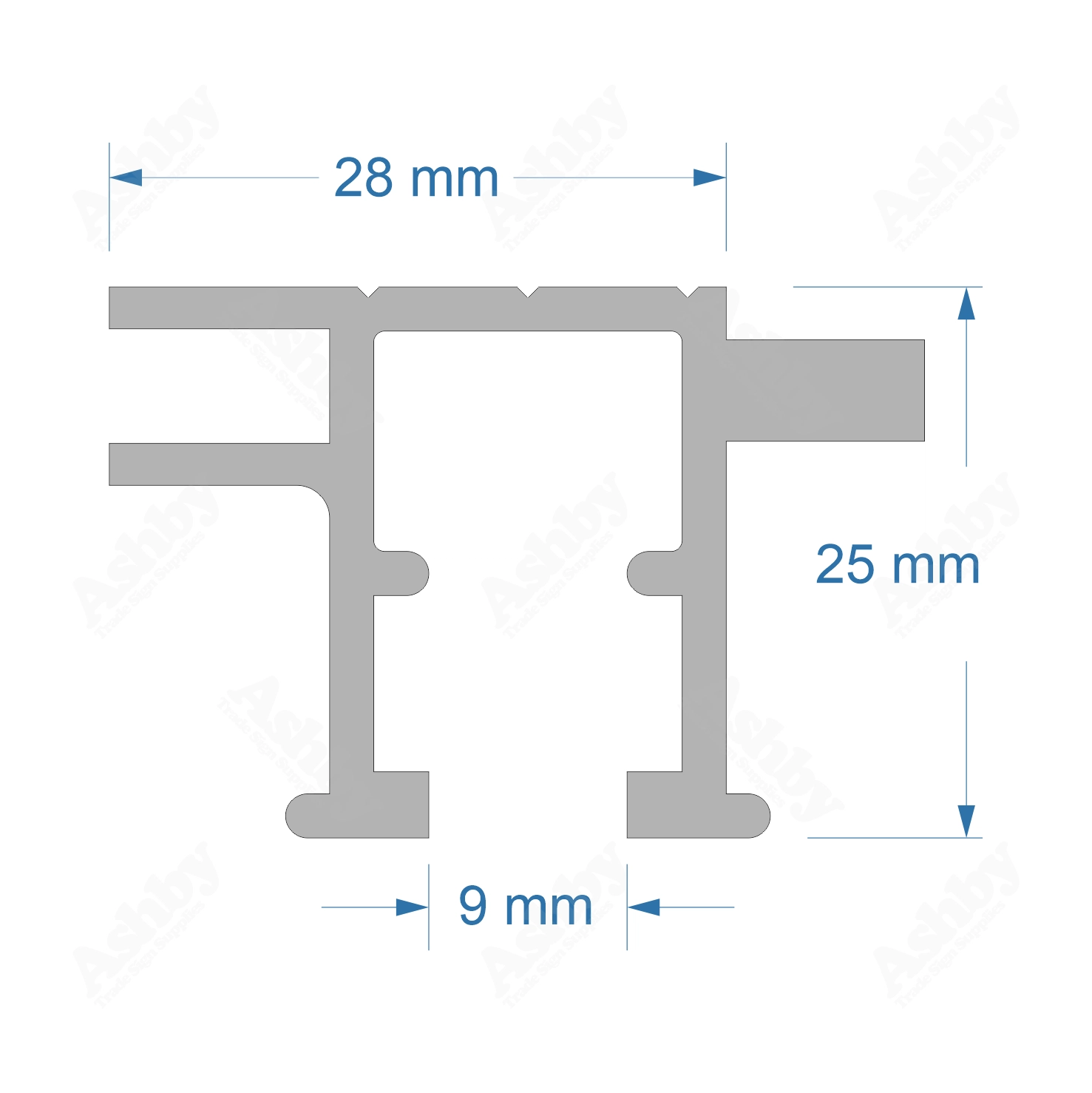 Sign Channel - Interlocking | Ashby™ Trade Sign Supplies