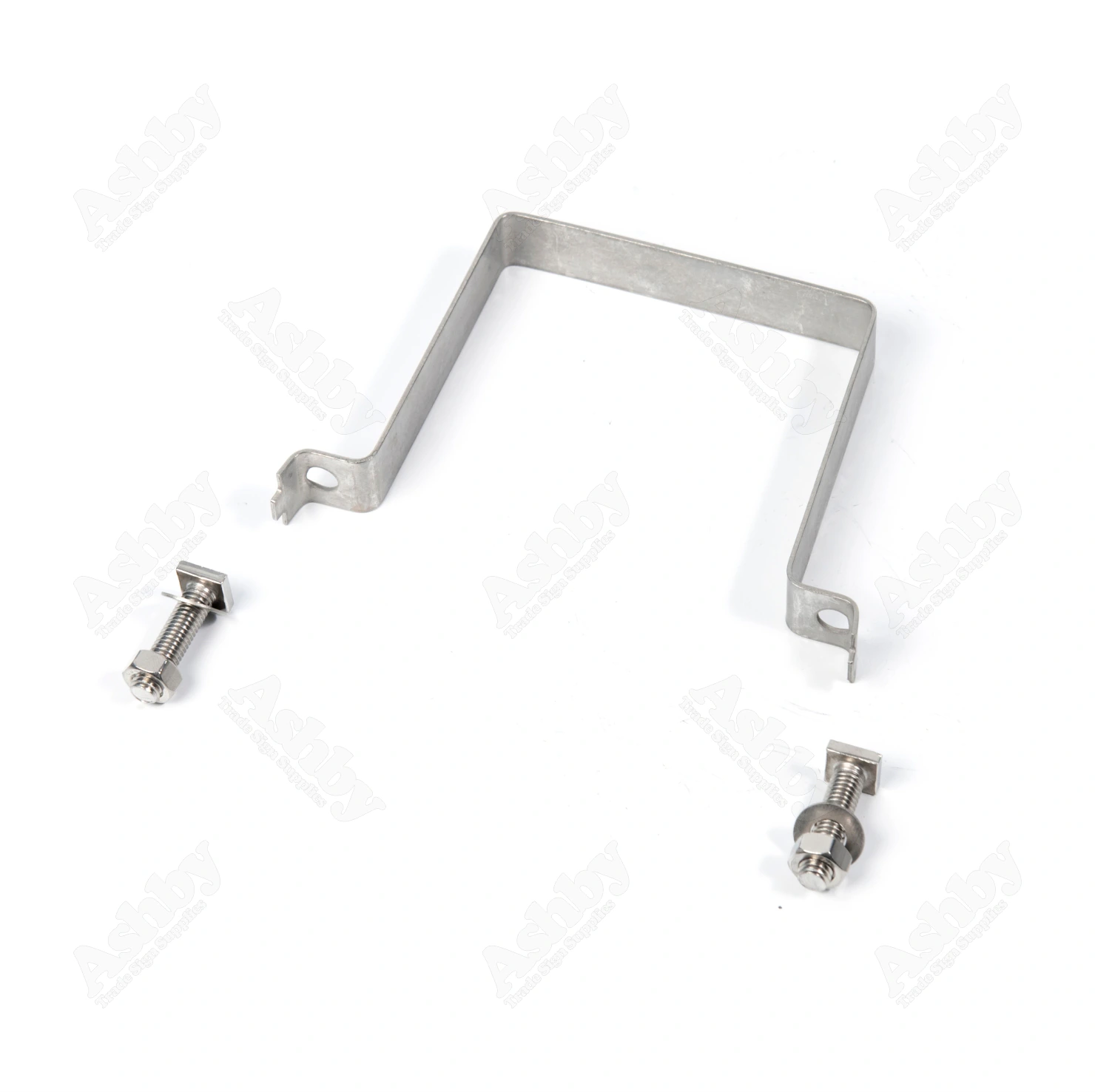 100mm² Stainless Steel Clip | Ashby™ Trade Sign Supplies