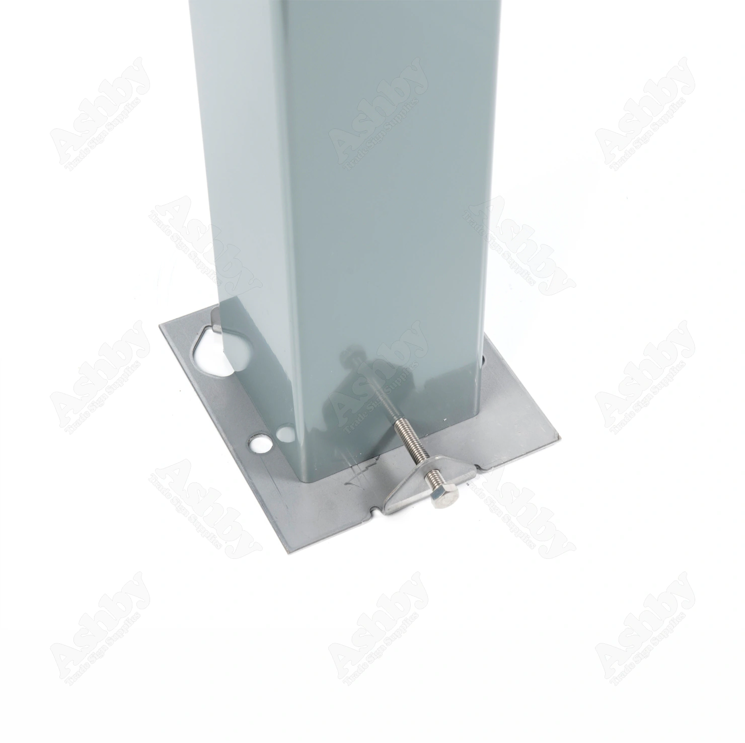 100mm x 100mm Aluminium Sign Post Fixing Kit | Ashby™ Trade Sign Supplies