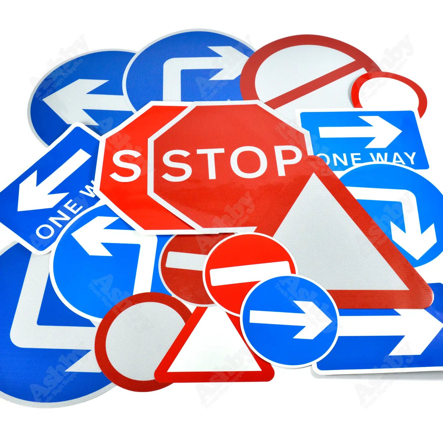 Dia. 810 - Engineering Grade - One Way Arrow - Road Sign (480mm x 320mm ...