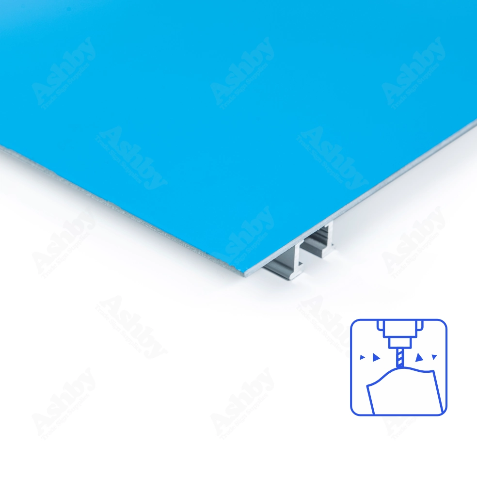 Aluminium Sign Panel - Vinyl Faced - Shaped - C/W Channel | Ashby ...
