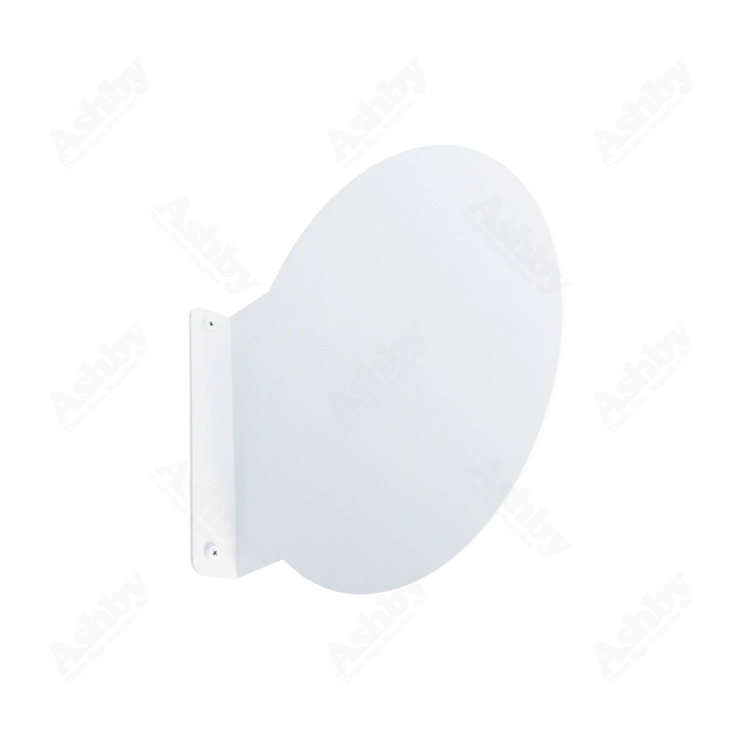 Circular Projecting Aluminium Sign - Large - Painted | Ashby™ Trade ...