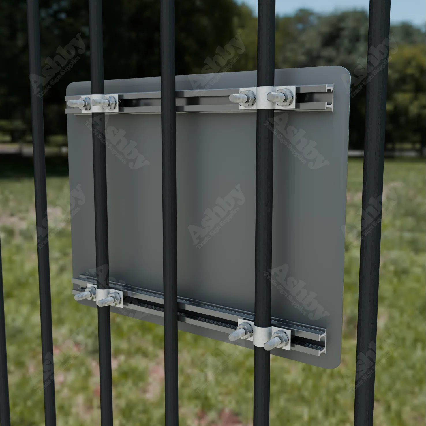 Mini D Double Bolt Clip - Painted | Ashby™ Trade Sign Supplies