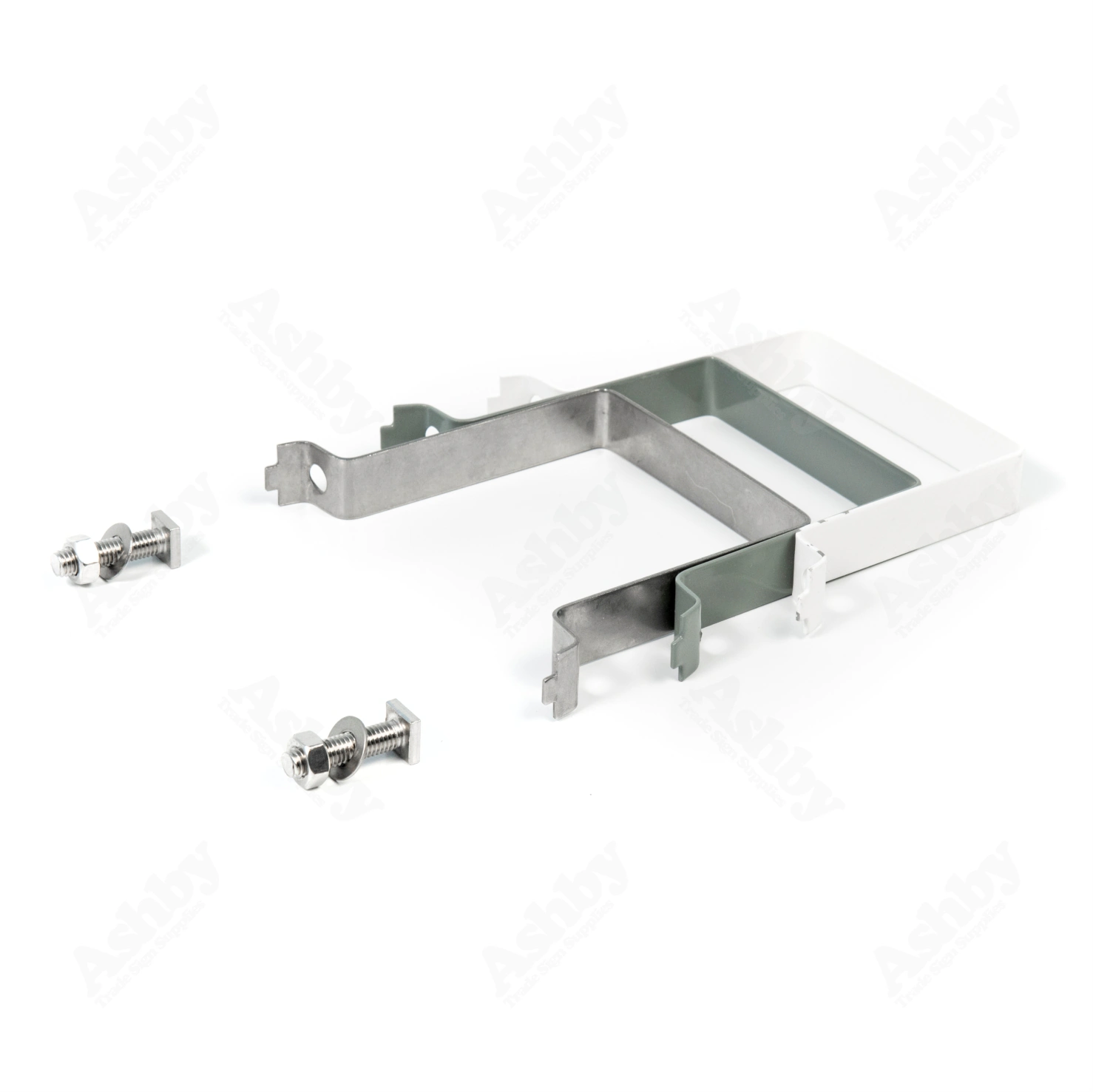 100mm² Stainless Steel Clip | Ashby™ Trade Sign Supplies