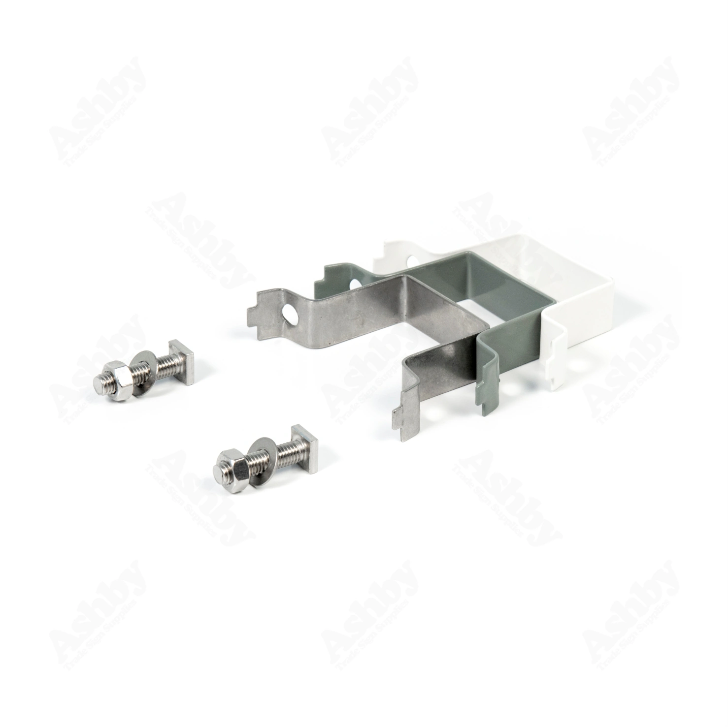 50mm² Stainless Steel Clip | Ashby™ Trade Sign Supplies
