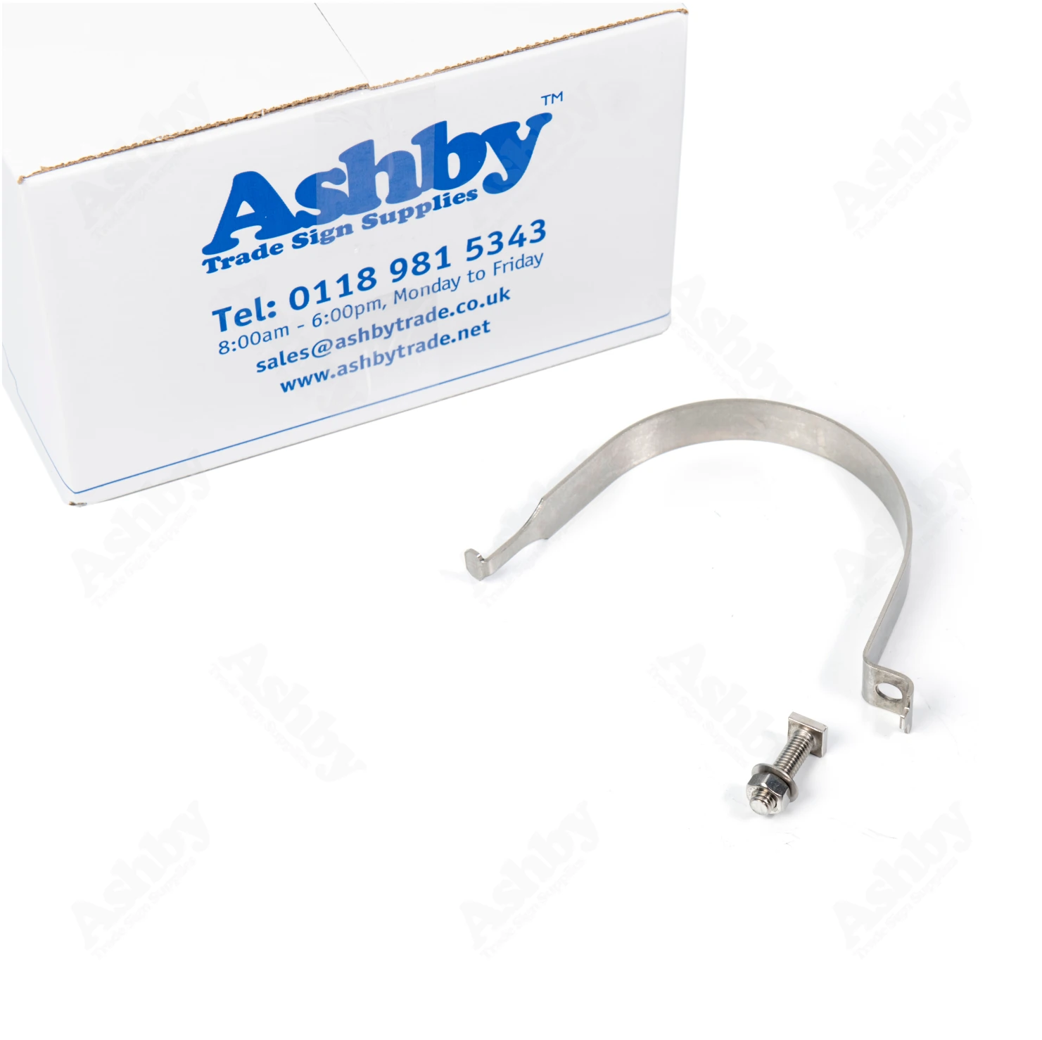 102mm Stainless Steel Clip | Ashby™ Trade Sign Supplies