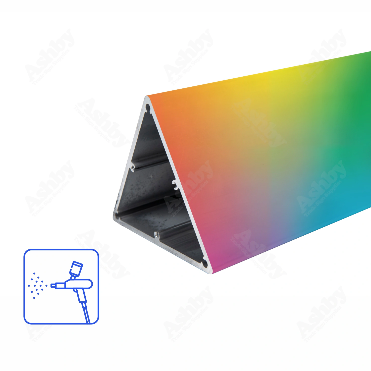 Triangular Aluminium Post - Painted | Ashby™ Trade Sign Supplies