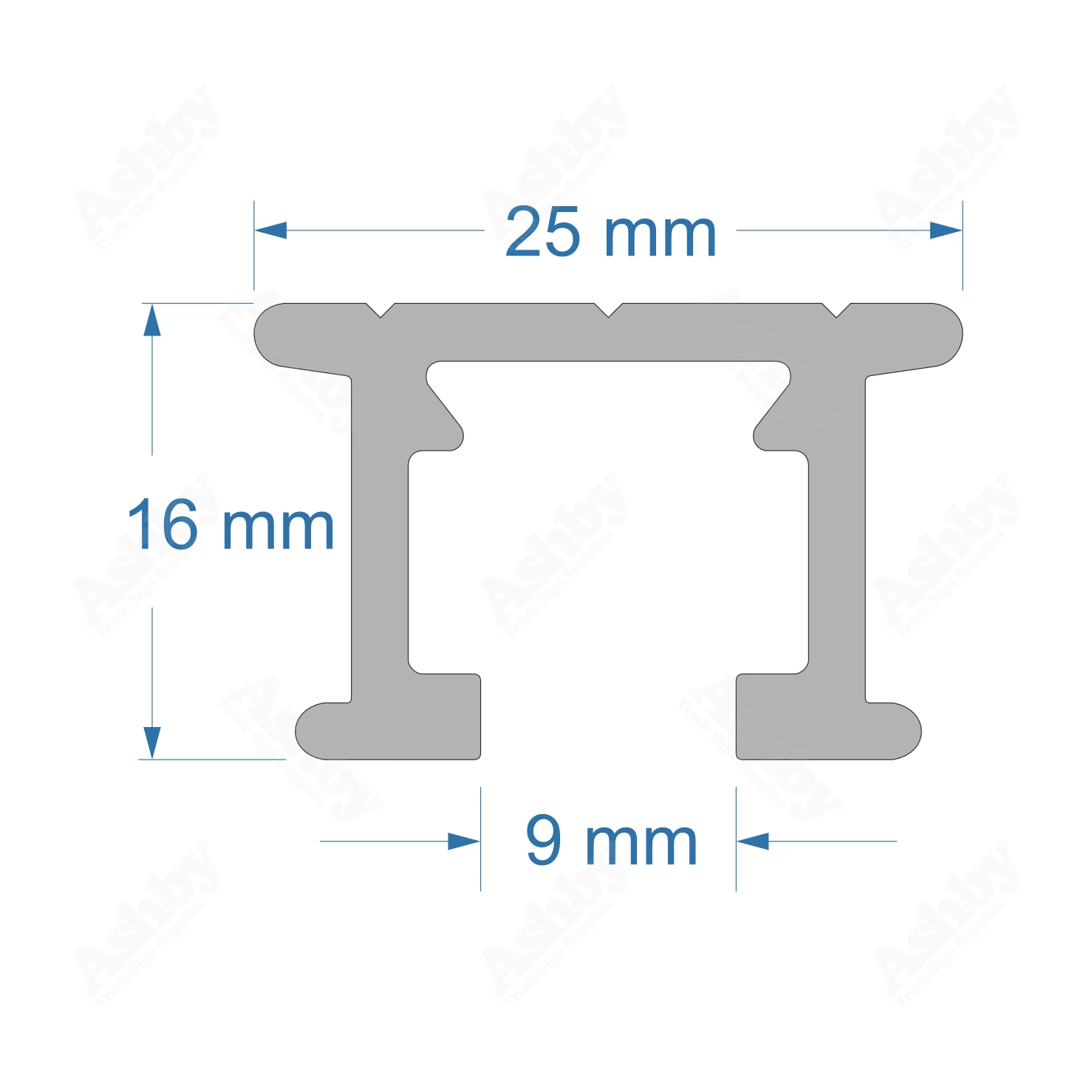 Sign Channel - Small | Ashby™ Trade Sign Supplies